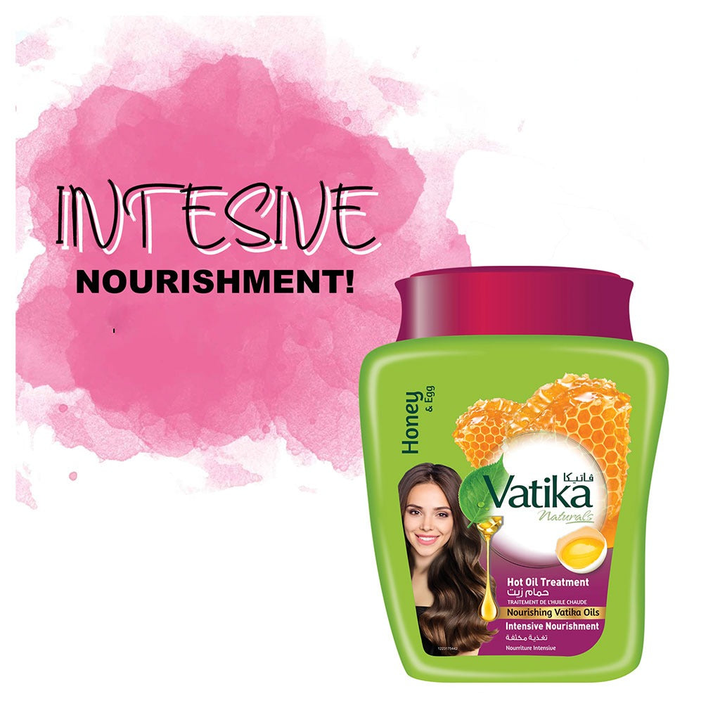 Dabur Vatika Naturals Honey & Egg Intense Nourishment Hot Oil Treatment Cream 500g - Easy Pharmacy LLC