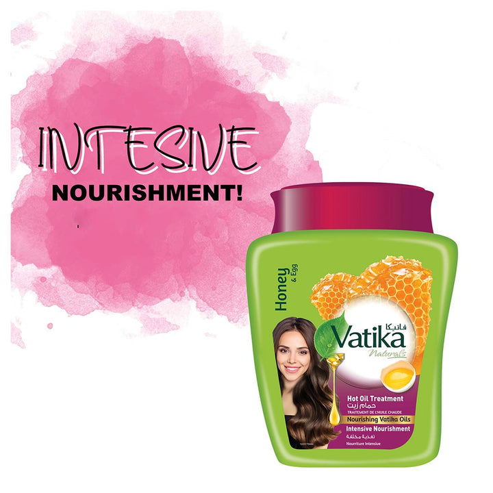 Dabur Vatika Naturals Honey & Egg Intense Nourishment Hot Oil Treatment Cream 500g - Easy Pharmacy LLC