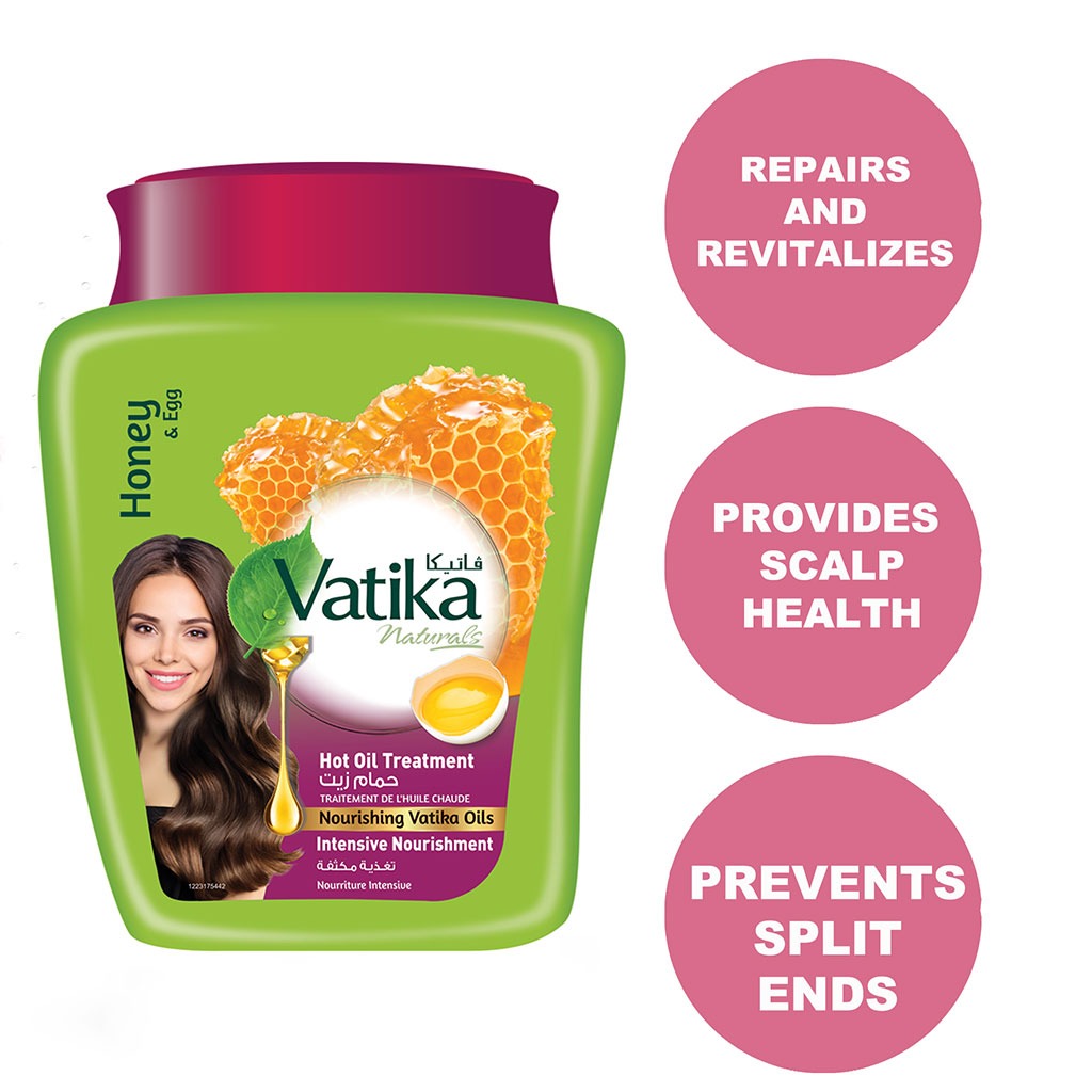 Dabur Vatika Naturals Honey & Egg Intense Nourishment Hot Oil Treatment Cream 500g - Easy Pharmacy LLC
