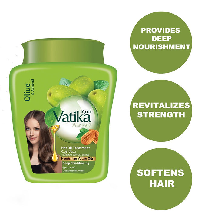 Dabur Vatika Deep Conditioning Hot Oil Treatment Cream For Dry & Dull Hair 500g - Easy Pharmacy LLC