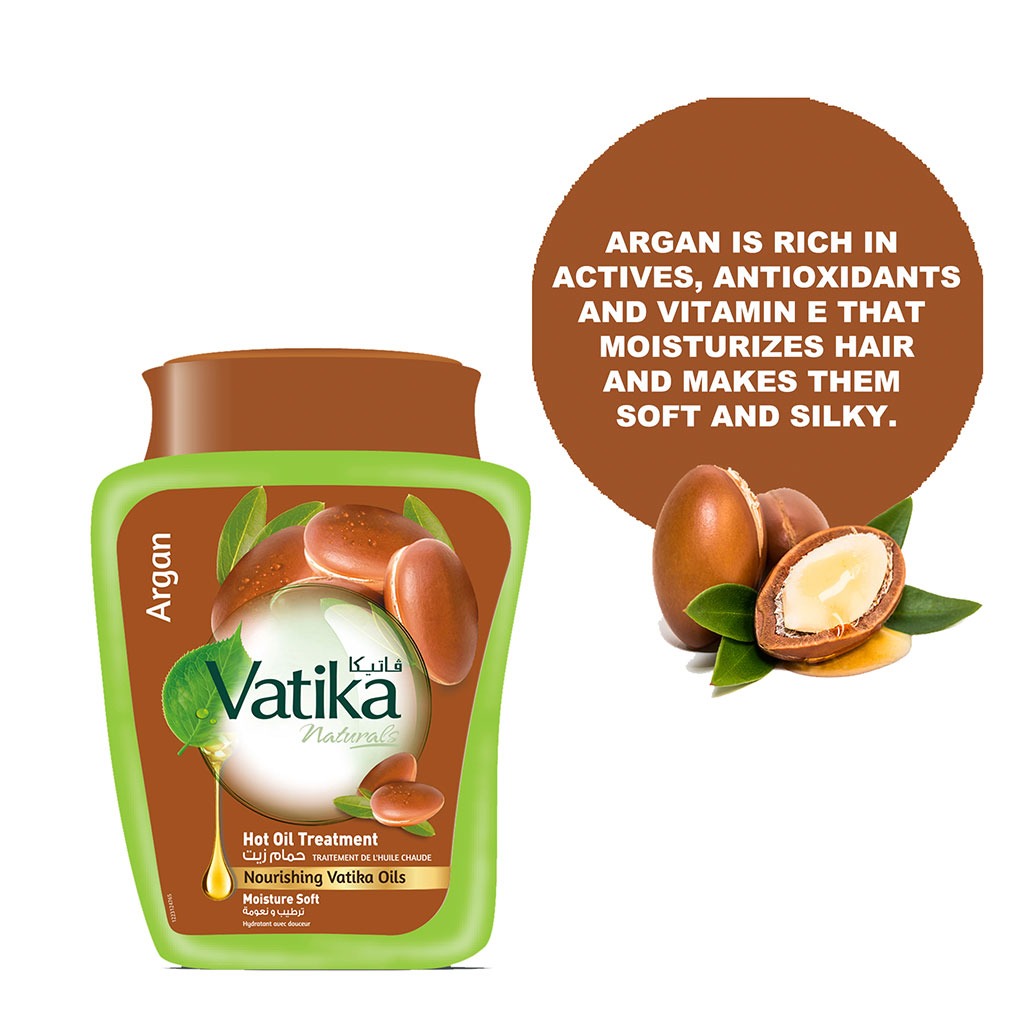 Dabur Vatika Naturals Argan Hot Oil Treatment Cream 500g - Easy Pharmacy LLC