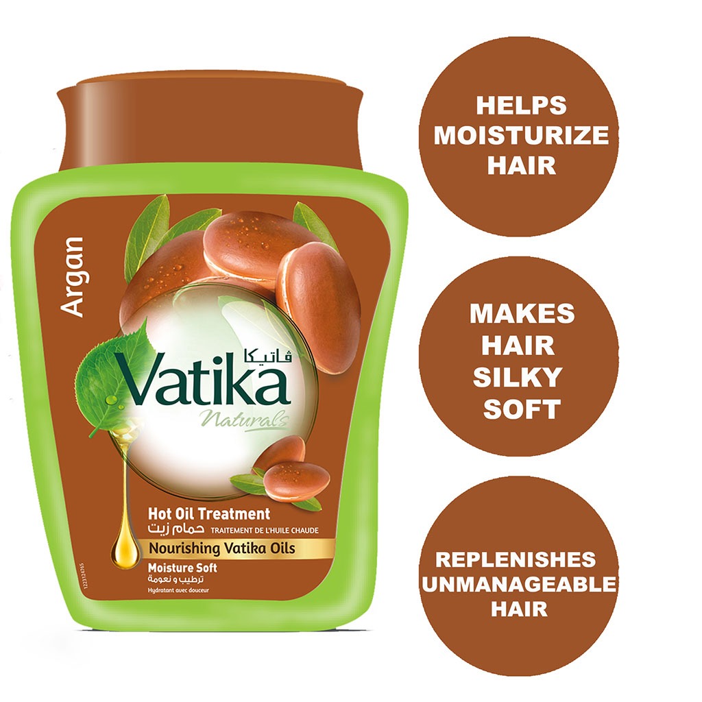 Dabur Vatika Naturals Argan Hot Oil Treatment Cream 500g - Easy Pharmacy LLC