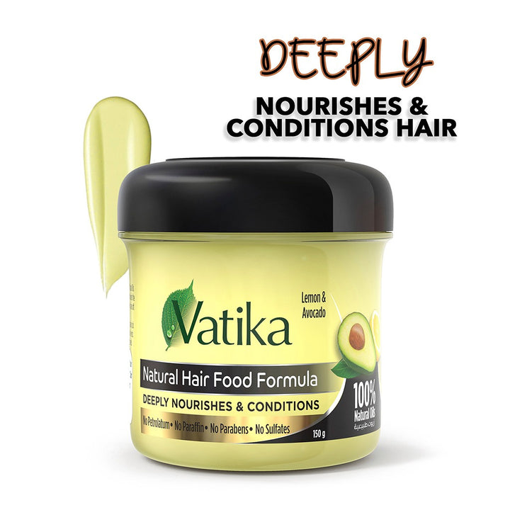 Dabur Vatika Lemon & Avocado Natural Hair Food Formula Cream 150g - Easy Pharmacy LLC