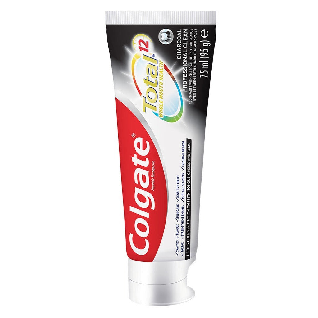 Colgate Total 12 Charcoal Head Toothpaste 75 mL - Easy Pharmacy LLC