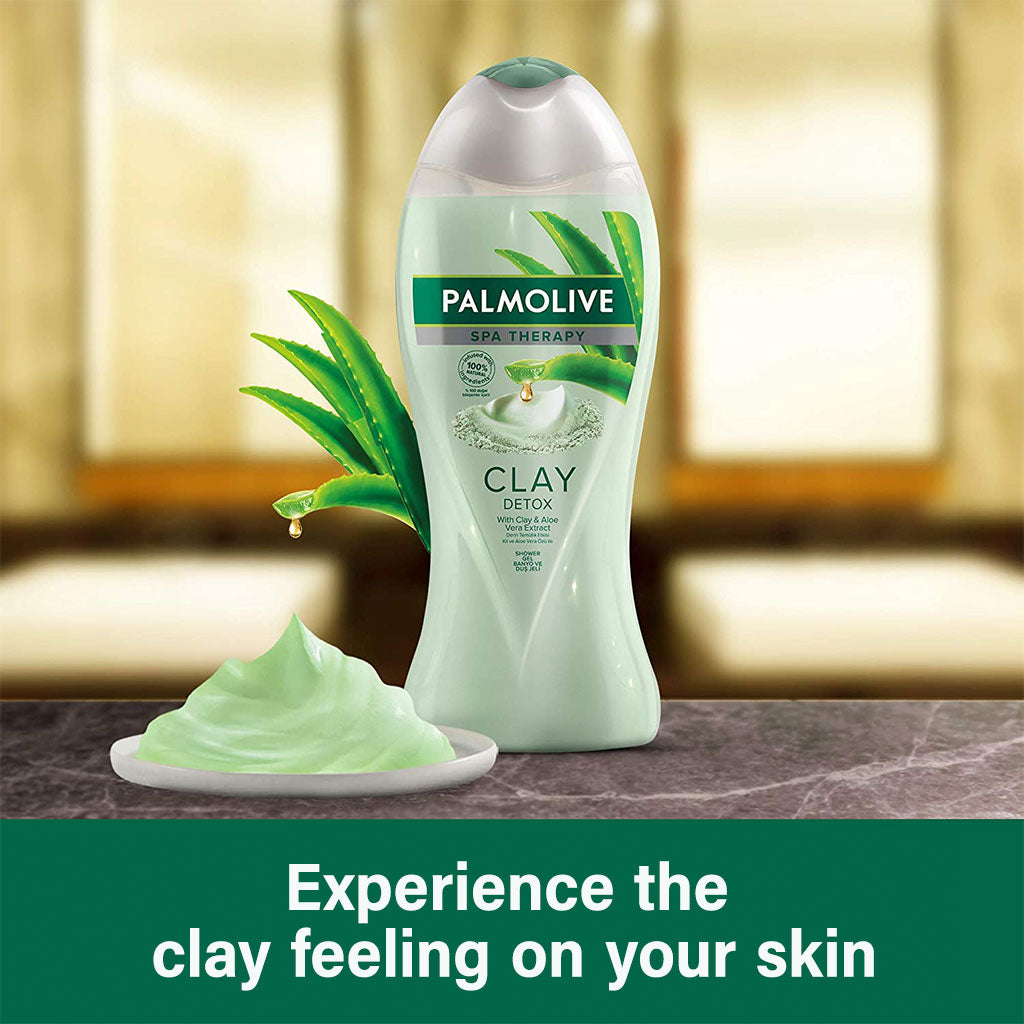 Palmolive Spa Therapy Clay Detox Shower Gel With Aloe Vera Extracts 500ml - Easy Pharmacy LLC
