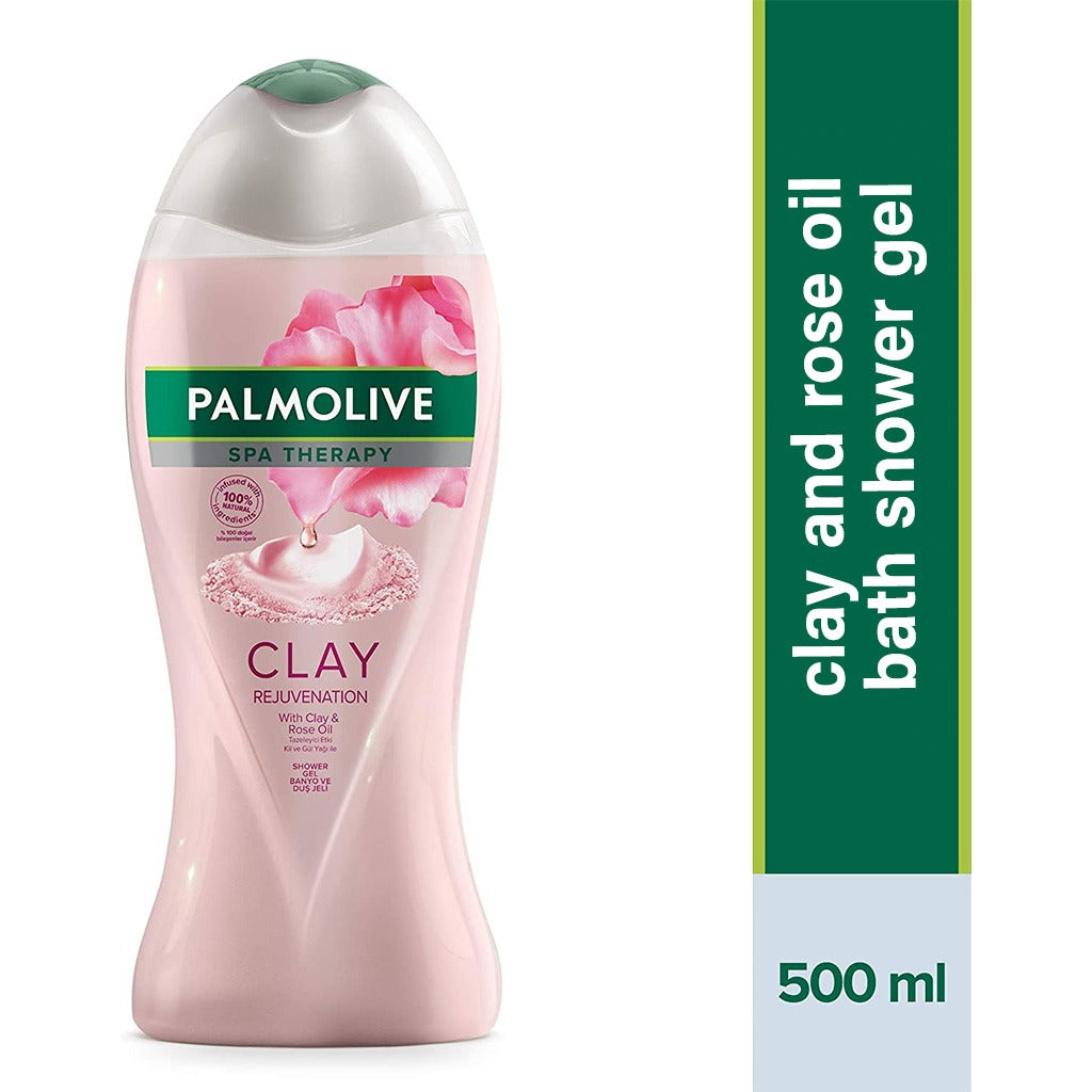 Palmolive Spa Therapy Clay Rejuvenation Shower Gel With Clay And Rose Oil 500ml - Easy Pharmacy LLC