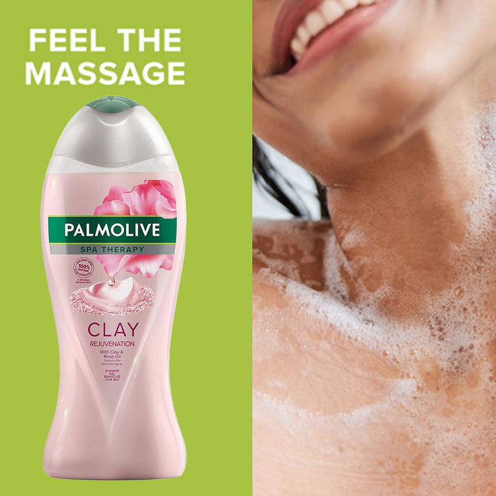 Palmolive Spa Therapy Clay Rejuvenation Shower Gel With Clay And Rose Oil 500ml - Easy Pharmacy LLC