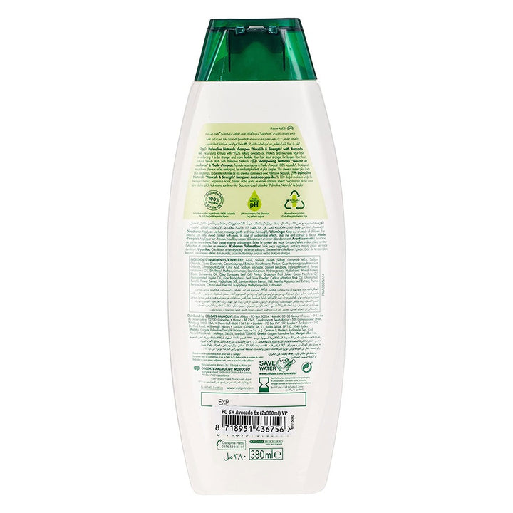 Palmolive Naturals Nourish & Strength Shampoo With Avocado Oil For Combined Hair 380ml - Easy Pharmacy LLC