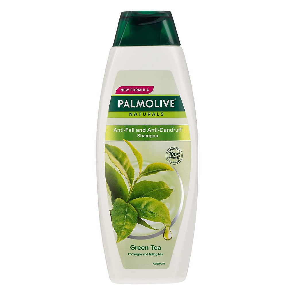 Palmolive Naturals Anti-Fall And Anti-Dandruff Green Tea Shampoo For Fragile And Falling Hair 380ml - Easy Pharmacy LLC