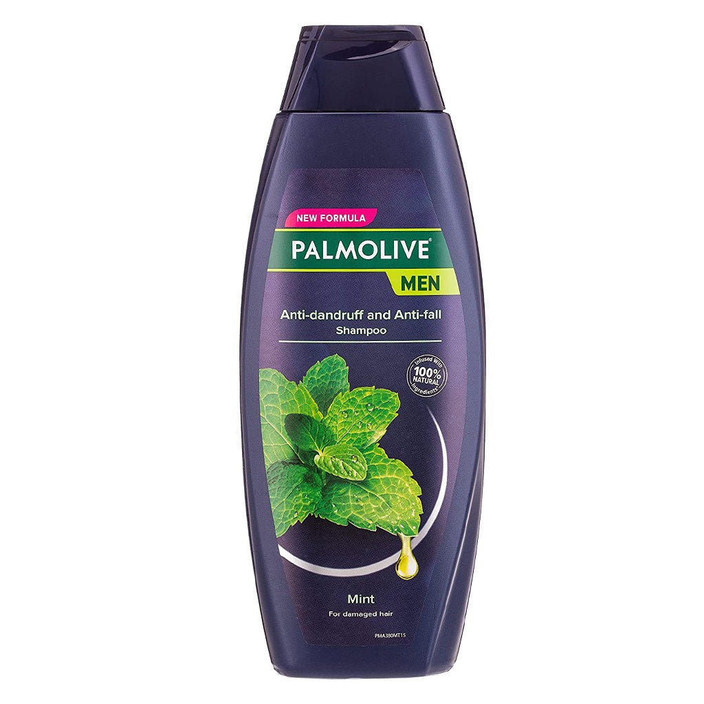 Palmolive Men Anti-Fall And Anti-Dandruff Mint Shampoo For Damaged Hair 380ml - Easy Pharmacy LLC
