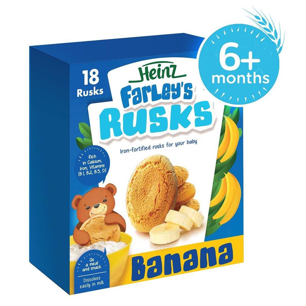 Heinz Farley's Rusks Banana For 6+ Months 300 g - Easy Pharmacy LLC