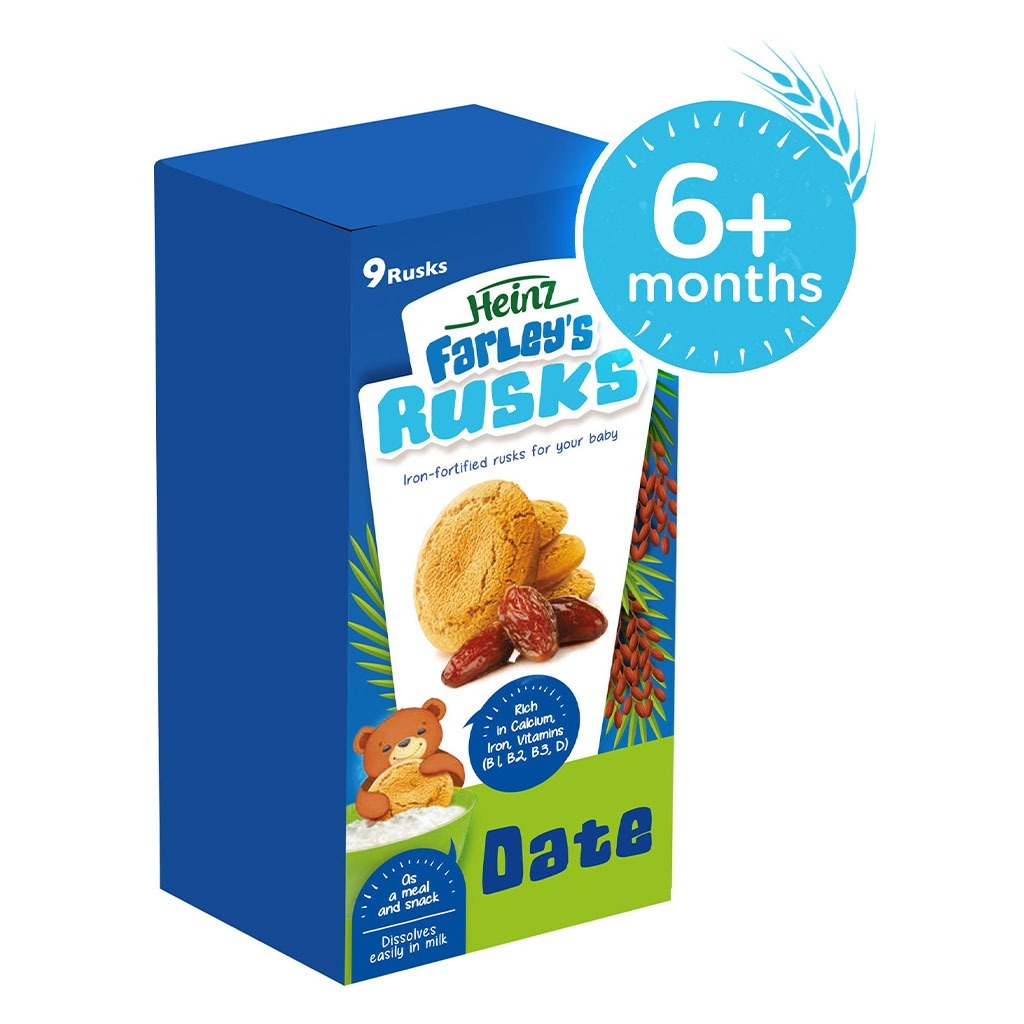 Heinz Farley's Rusks Dates For 6+ Months 150 g - Easy Pharmacy LLC