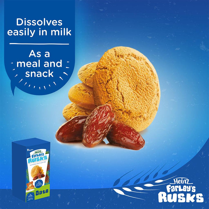 Heinz Farley's Rusks Dates For 6+ Months 150 g - Easy Pharmacy LLC