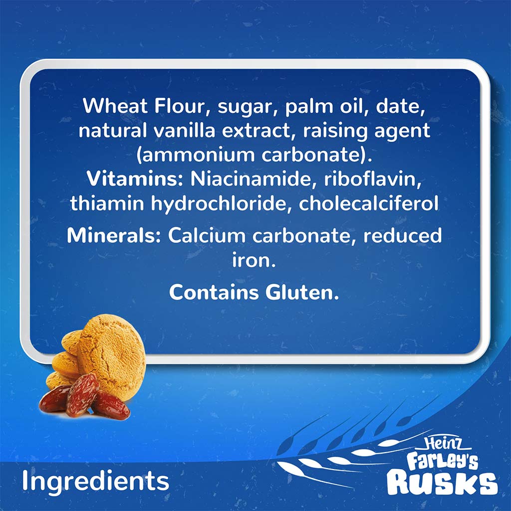 Heinz Farley's Rusks Dates For 6+ Months 150 g - Easy Pharmacy LLC