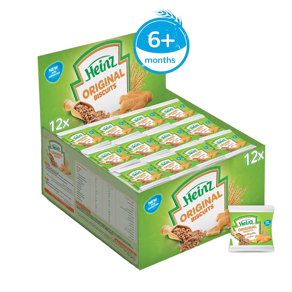 Heinz Biscuits 6+ Months Original 60 g, 12's - Easy Pharmacy LLC