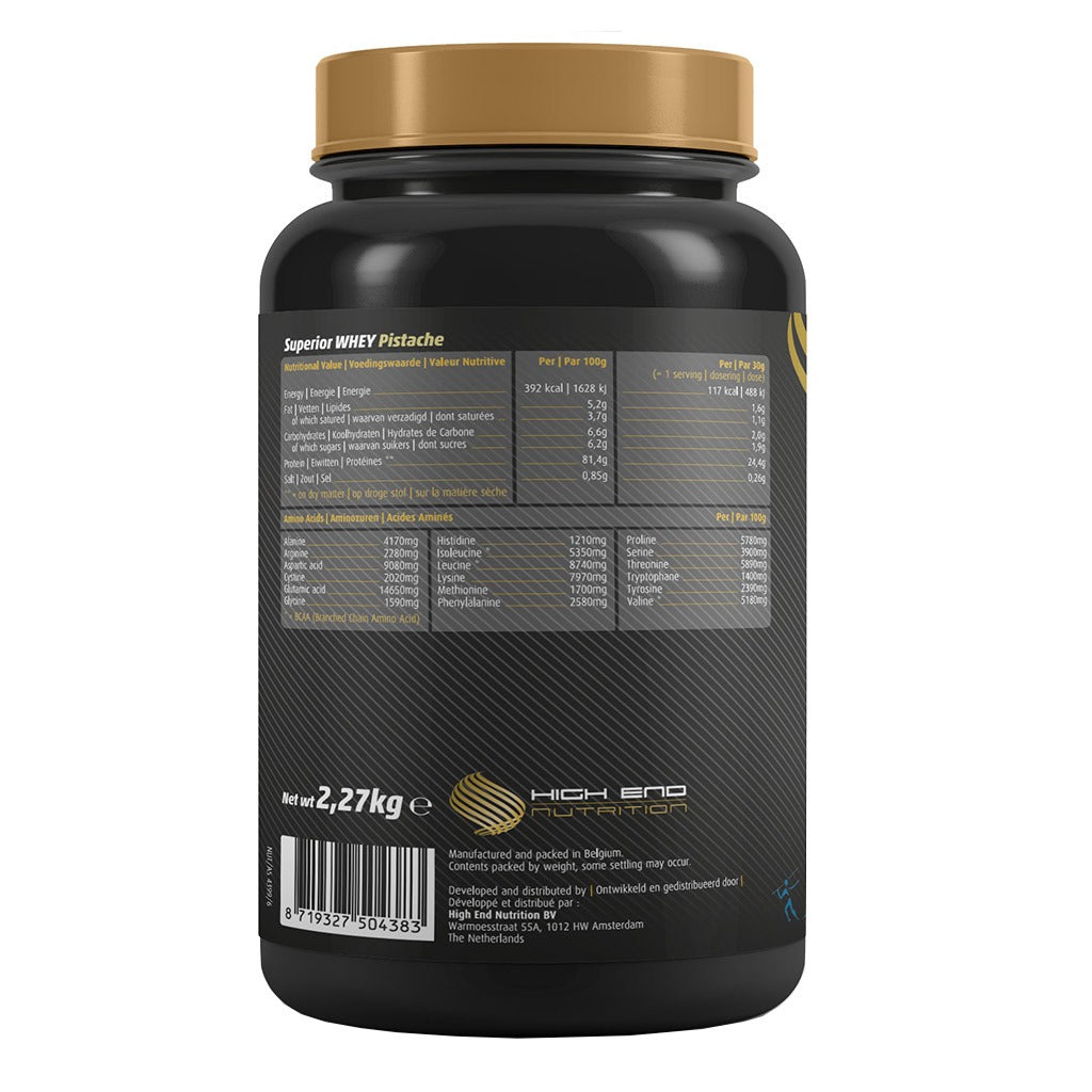 High End Nutrition Superior Whey Pistache Powder 2.27 kg - Easy Pharmacy LLC