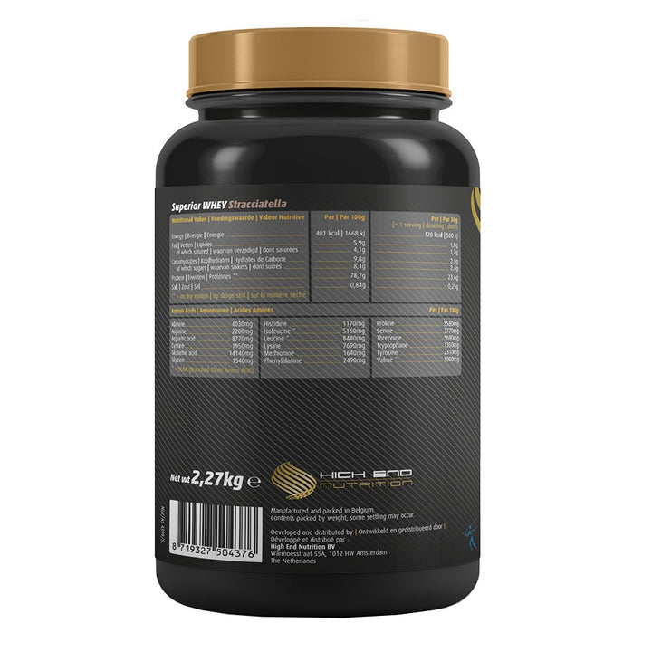 High End Nutrition Superior Whey Stracciatella Powder 2.27 kg - Easy Pharmacy LLC