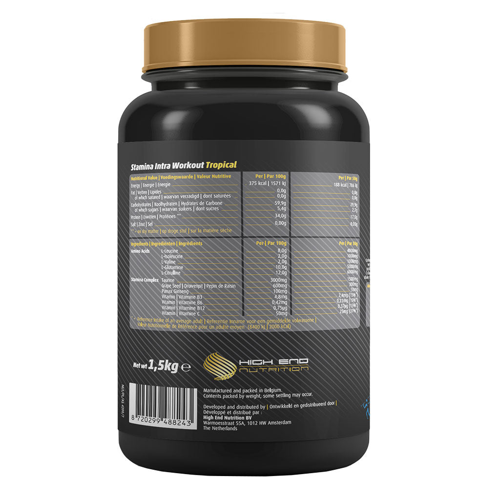 High End Nutrition Stamina Intra Workout Tropical Powder 1500 g - Easy Pharmacy LLC