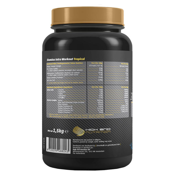 High End Nutrition Stamina Intra Workout Tropical Powder 1500 g - Easy Pharmacy LLC