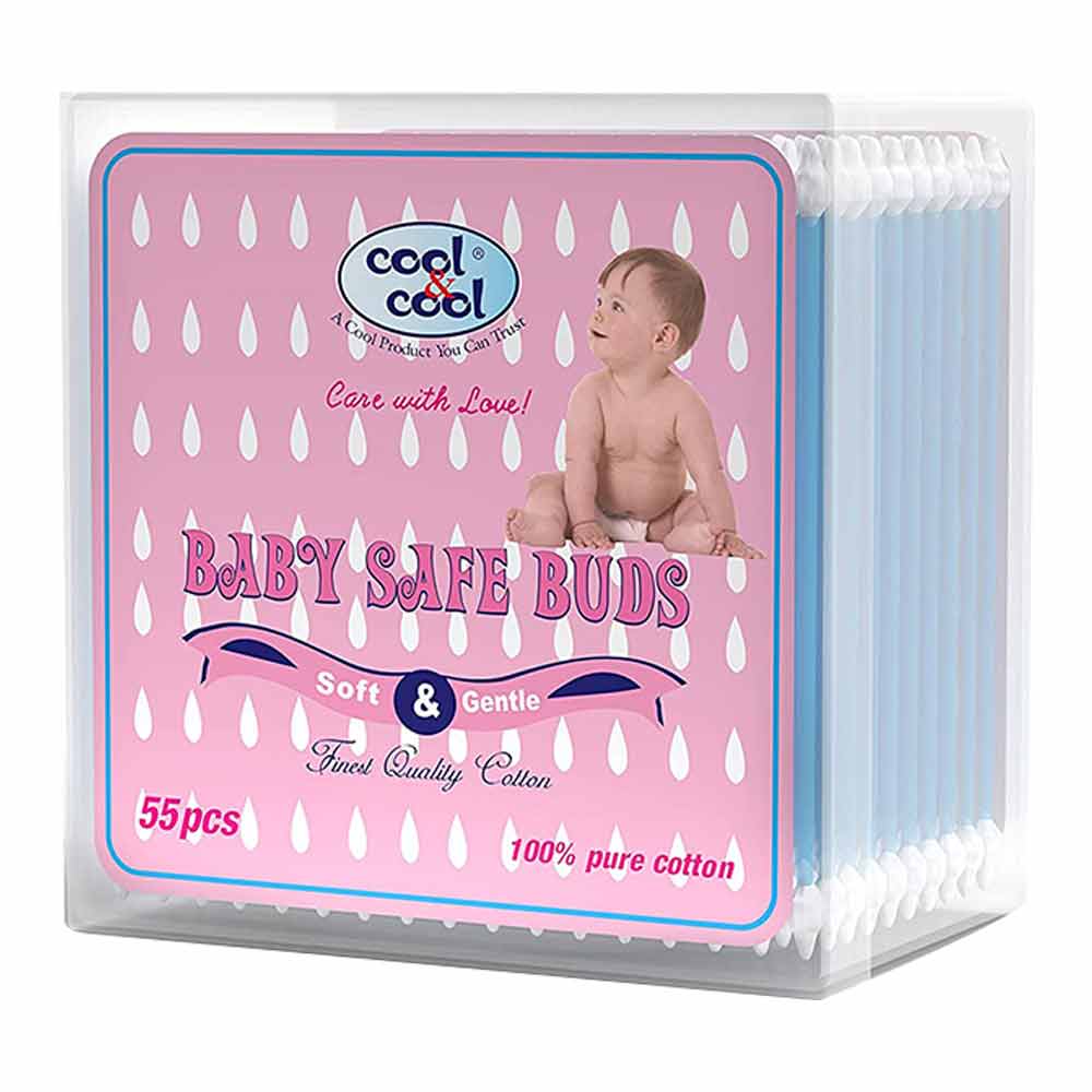Cool & Cool Baby Safe Cotton Buds 55's - Easy Pharmacy LLC