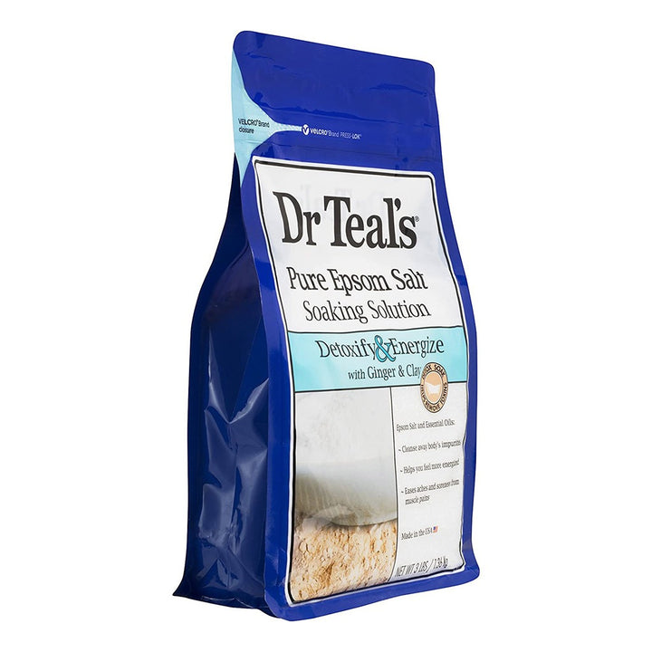 Dr Teal's Pure Epsom Salt Soaking Solution Ginger And Clay 1036 g - Easy Pharmacy LLC