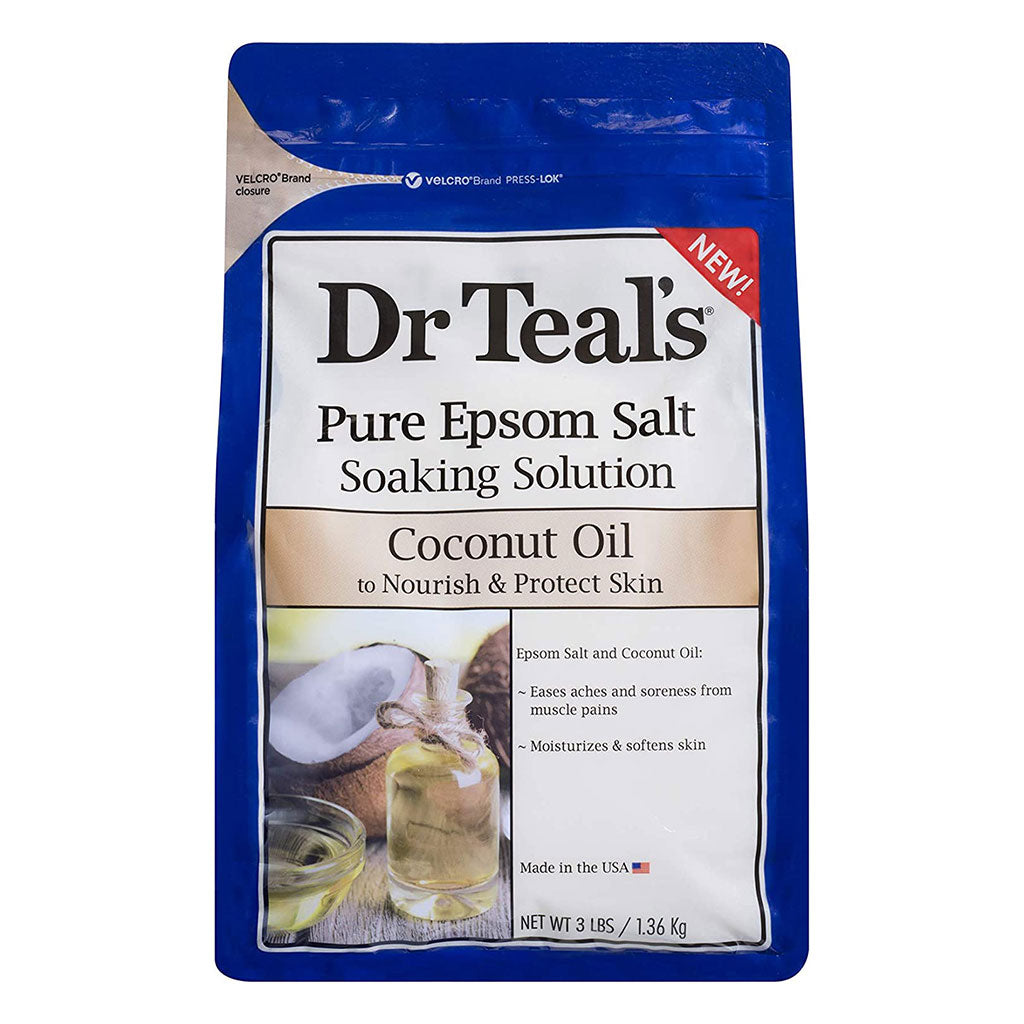 Dr Teal's Pure Epsom Salt Soaking Solution Coconut Oil 1036 g - Easy Pharmacy LLC