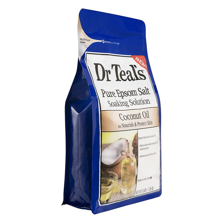 Dr Teal's Pure Epsom Salt Soaking Solution Coconut Oil 1036 g - Easy Pharmacy LLC