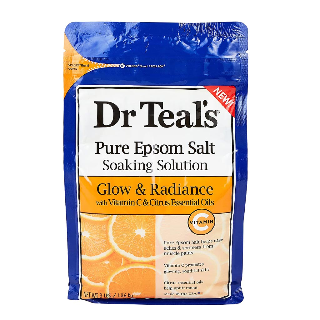 Dr Teal's Pure Epsom Salt Soaking Solution Vitamin C And Citrus Essential Oils 1036 g - Easy Pharmacy LLC