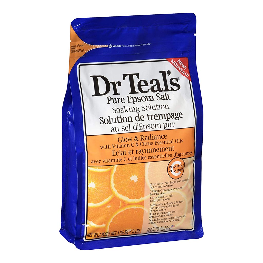 Dr Teal's Pure Epsom Salt Soaking Solution Vitamin C And Citrus Essential Oils 1036 g - Easy Pharmacy LLC