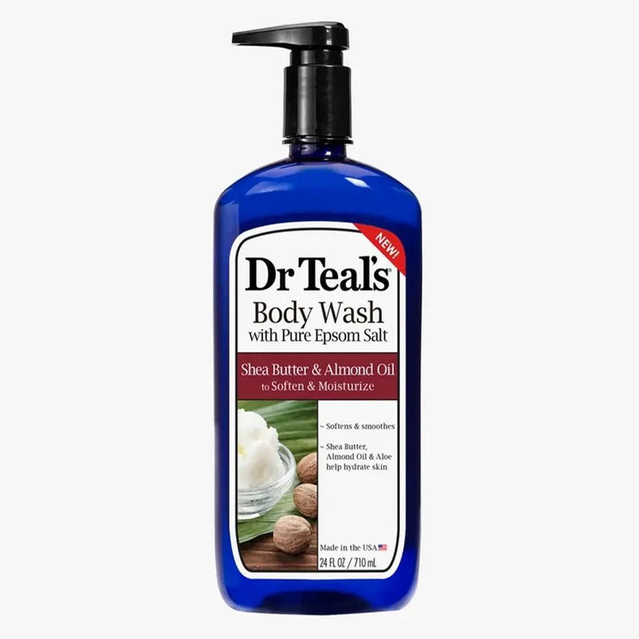 Dr Teal's Pure Epsom Salt Body Wash Shea Butter & Almond Oil 710 ml