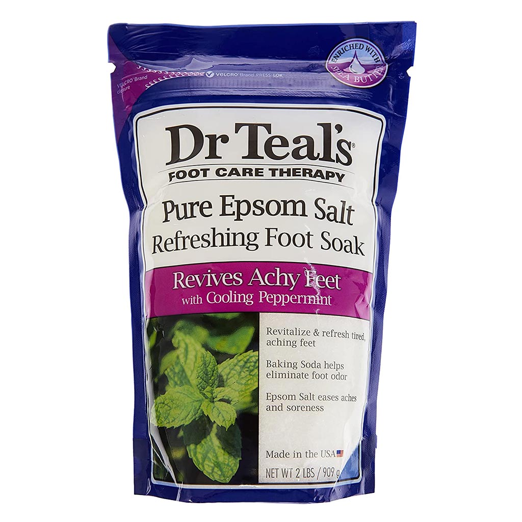 Dr Teal's Pure Epsom Salt Refreshing Foot Soak With Cooling Peppermint 909 g - Easy Pharmacy LLC