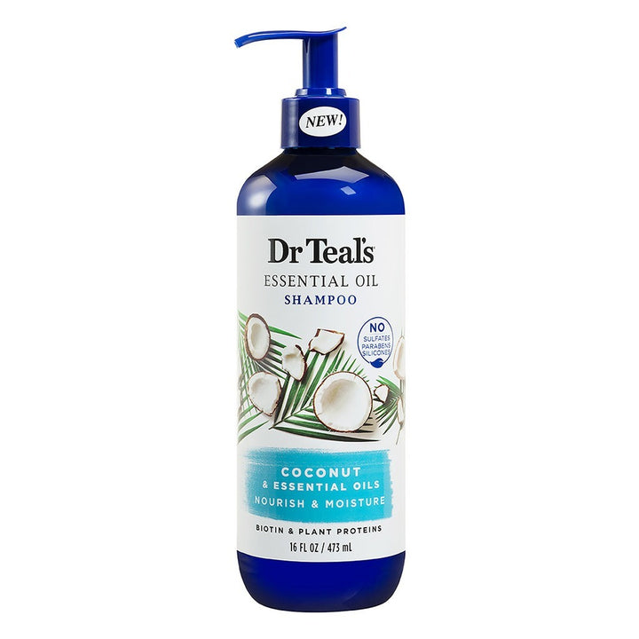 Dr Teal's Coconut & Essential Oil Shampoo 473 mL - Easy Pharmacy LLC