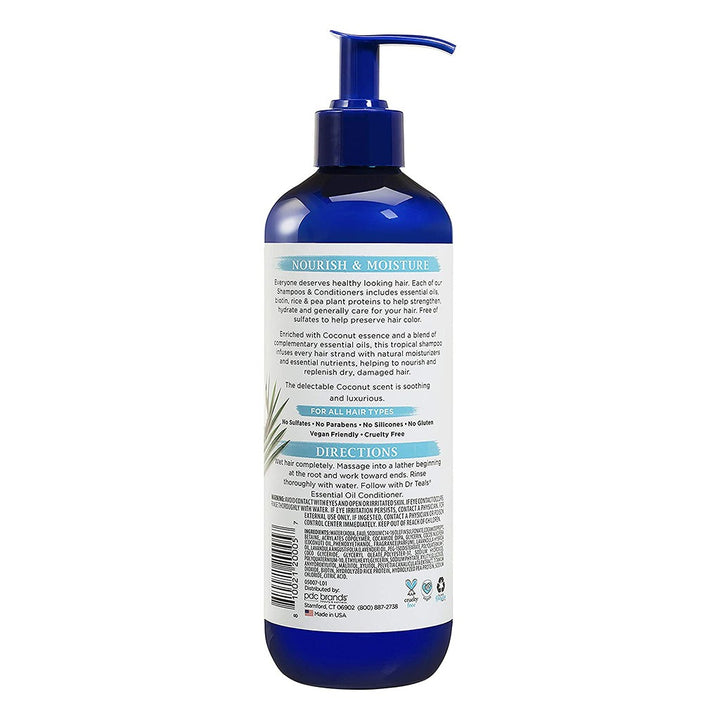 Dr Teal's Coconut & Essential Oil Shampoo 473 mL - Easy Pharmacy LLC