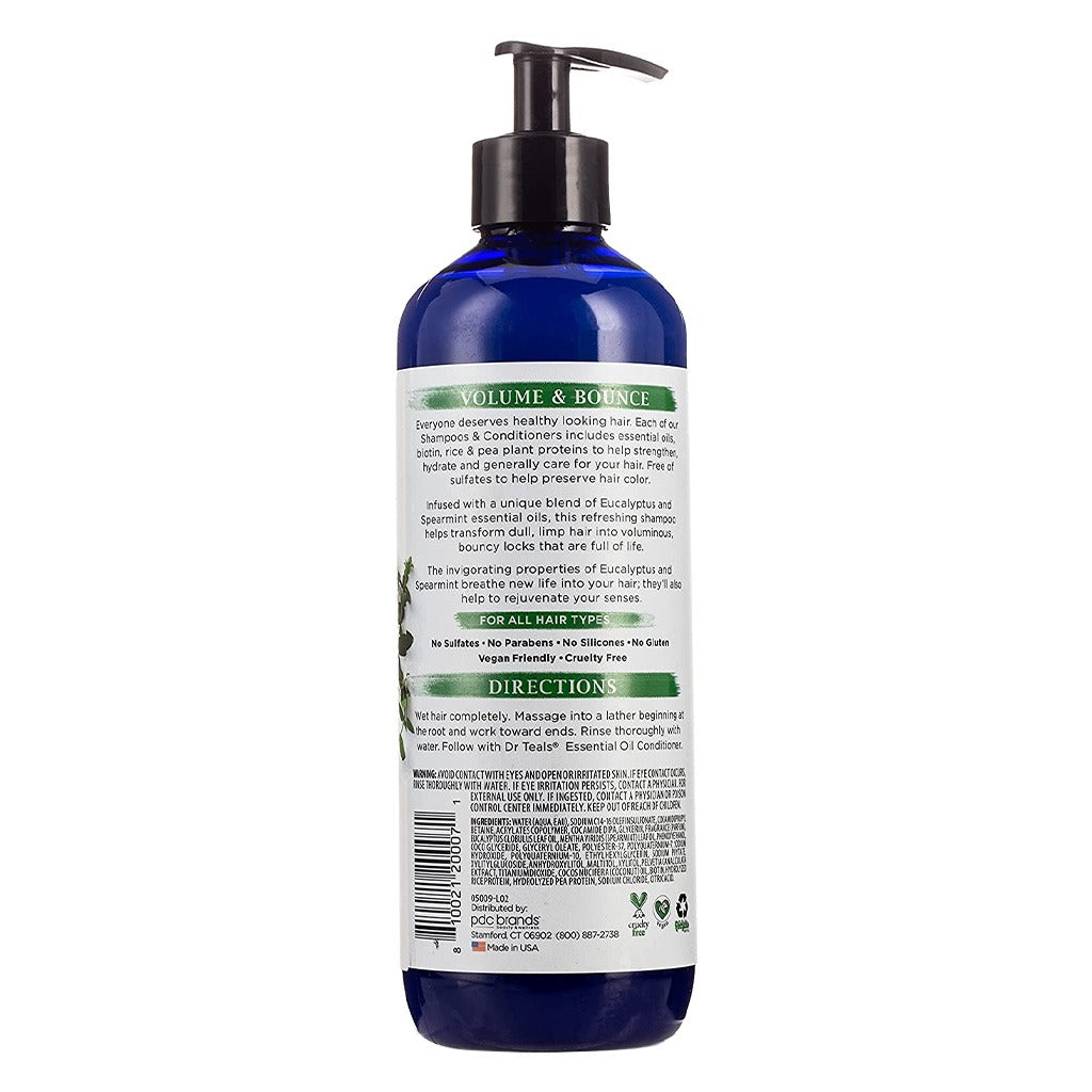 Dr Teal's Eucalyptus And Spearmint Essential Oil Shampoo 473 mL - Easy Pharmacy LLC