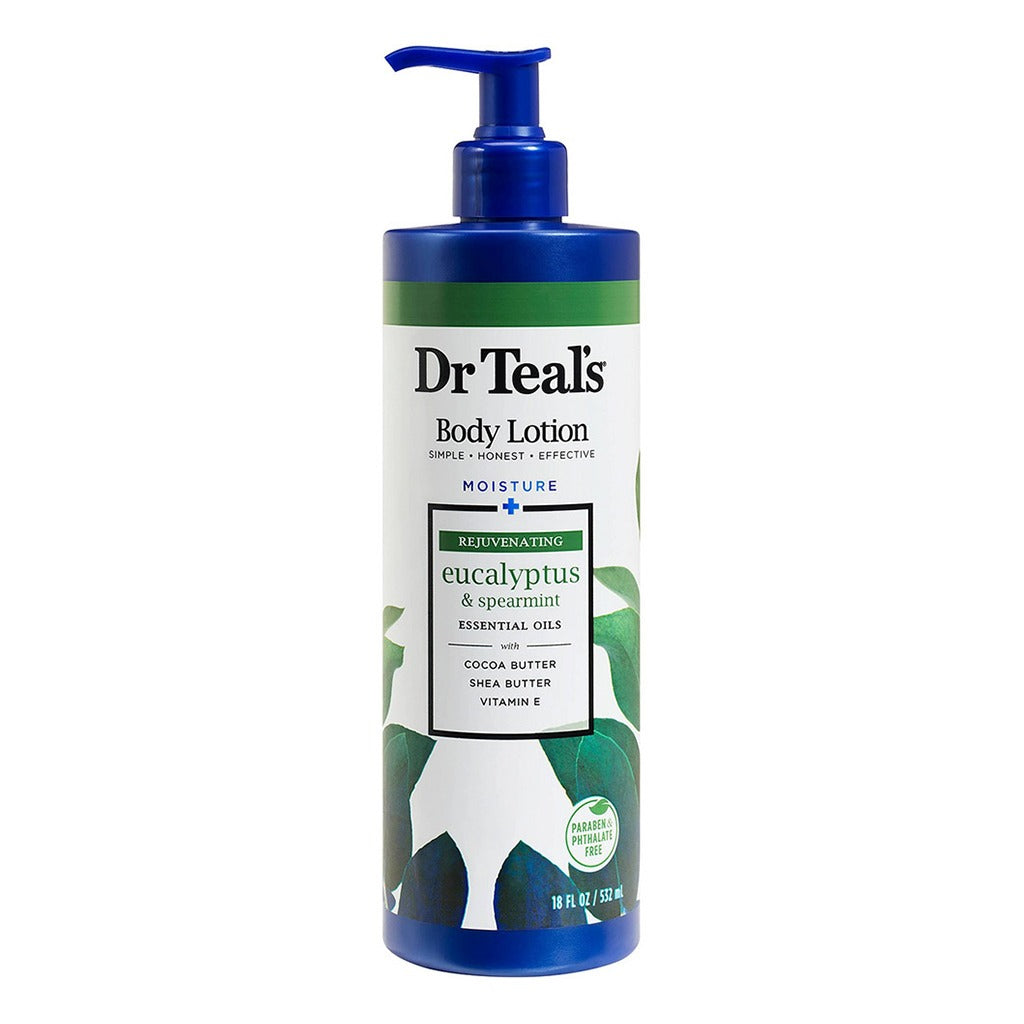 Dr Teal's Moisture + Rejuvenating Eucalyptus And Spearmint Essential Oils Body Lotion 532 mL - Easy Pharmacy LLC