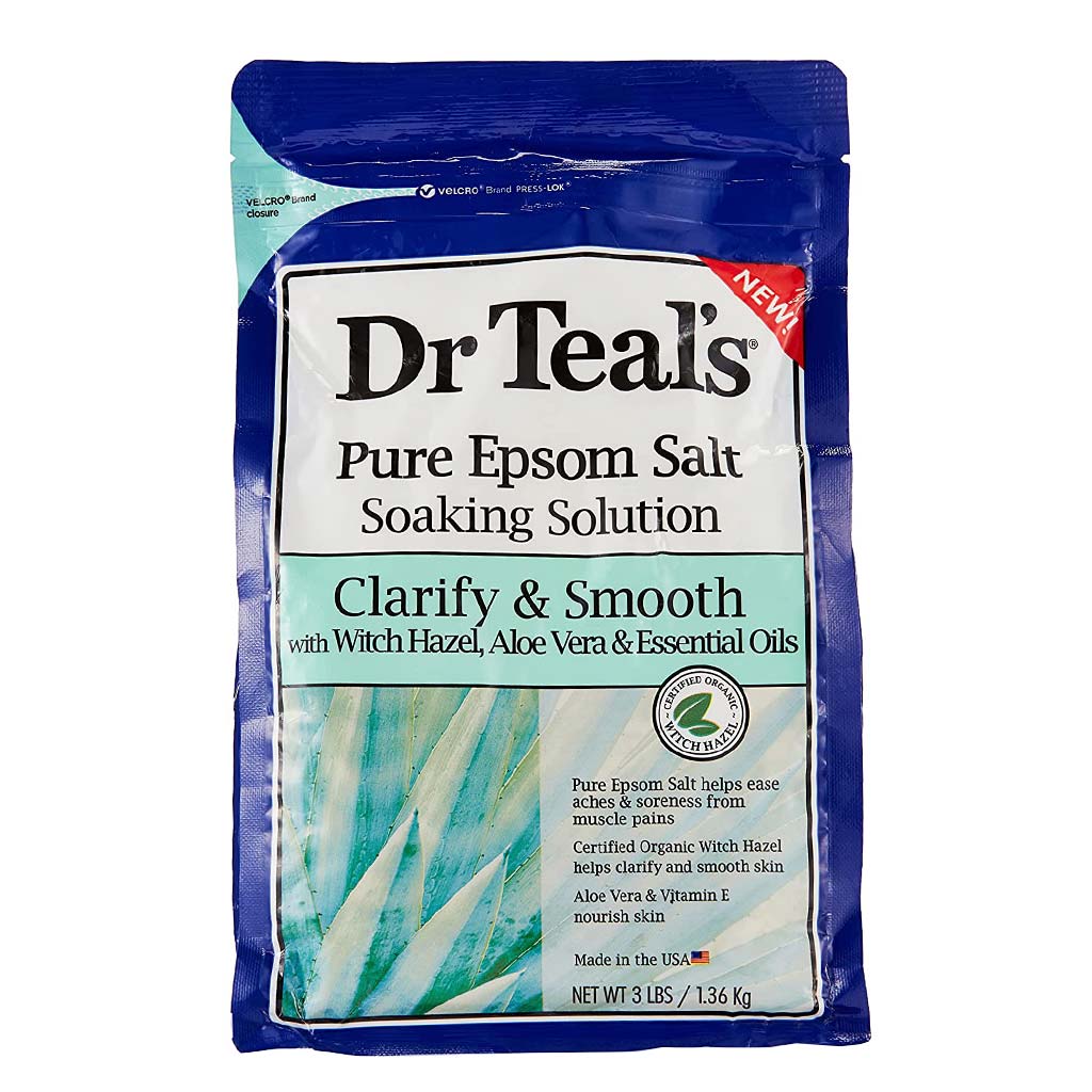Dr Teal's Pure Epsom Salt Soaking Solution Witch Hazel, Aloe Vera & Essential Oil 1036 g - Easy Pharmacy LLC