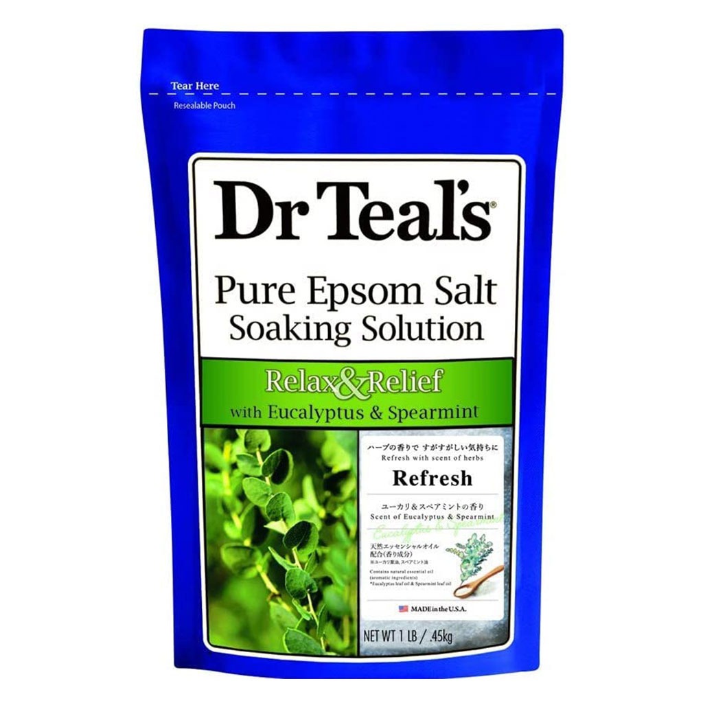 Dr Teal's Pure Epsom Salt Soaking Solution With Eucalyptus And Spearmint 450 g - Easy Pharmacy LLC