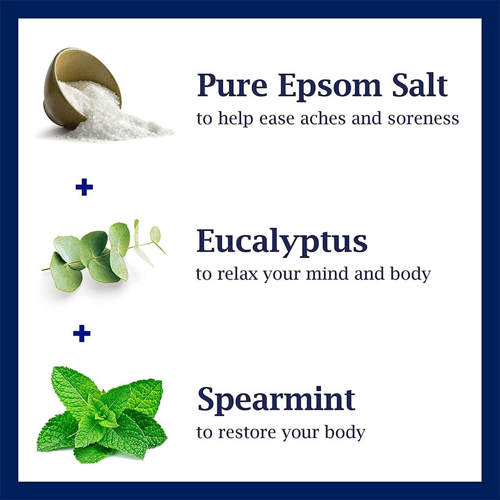Dr Teal's Pure Epsom Salt Soaking Solution With Eucalyptus And Spearmint 450 g - Easy Pharmacy LLC
