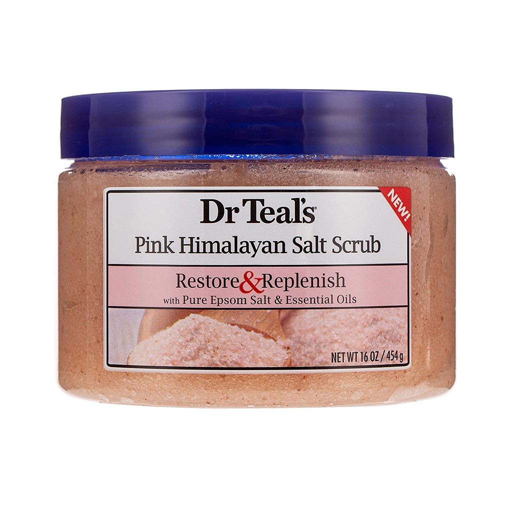 Dr Teal's Restore & Replenish Pink Himalayan Epsom Salt Body Scrub 454 g - Easy Pharmacy LLC