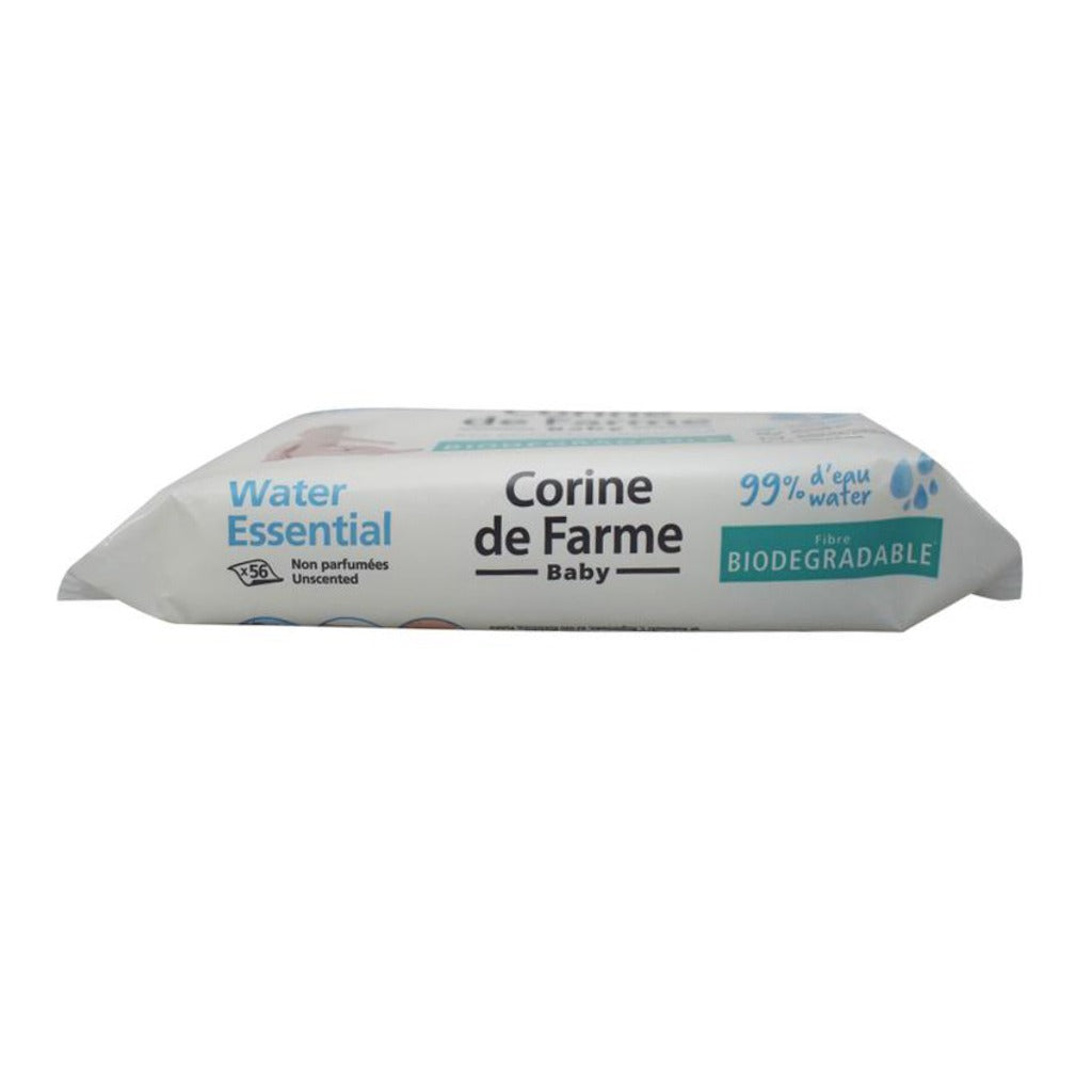 Corine De Farme Water Essential Unscented Baby Wipes 56's - Easy Pharmacy LLC