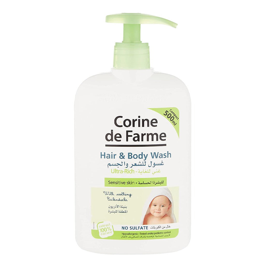Corine De Farme Baby Sulfate Free Hair & Body Wash 500 mL - Easy Pharmacy LLC