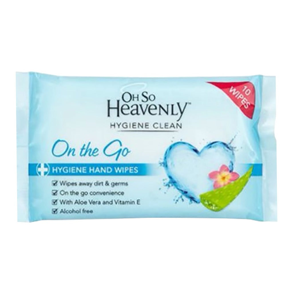 Oh So Heavenly Hygiene Clean On The Go Hygiene Hand Wipes 10's - Easy Pharmacy LLC