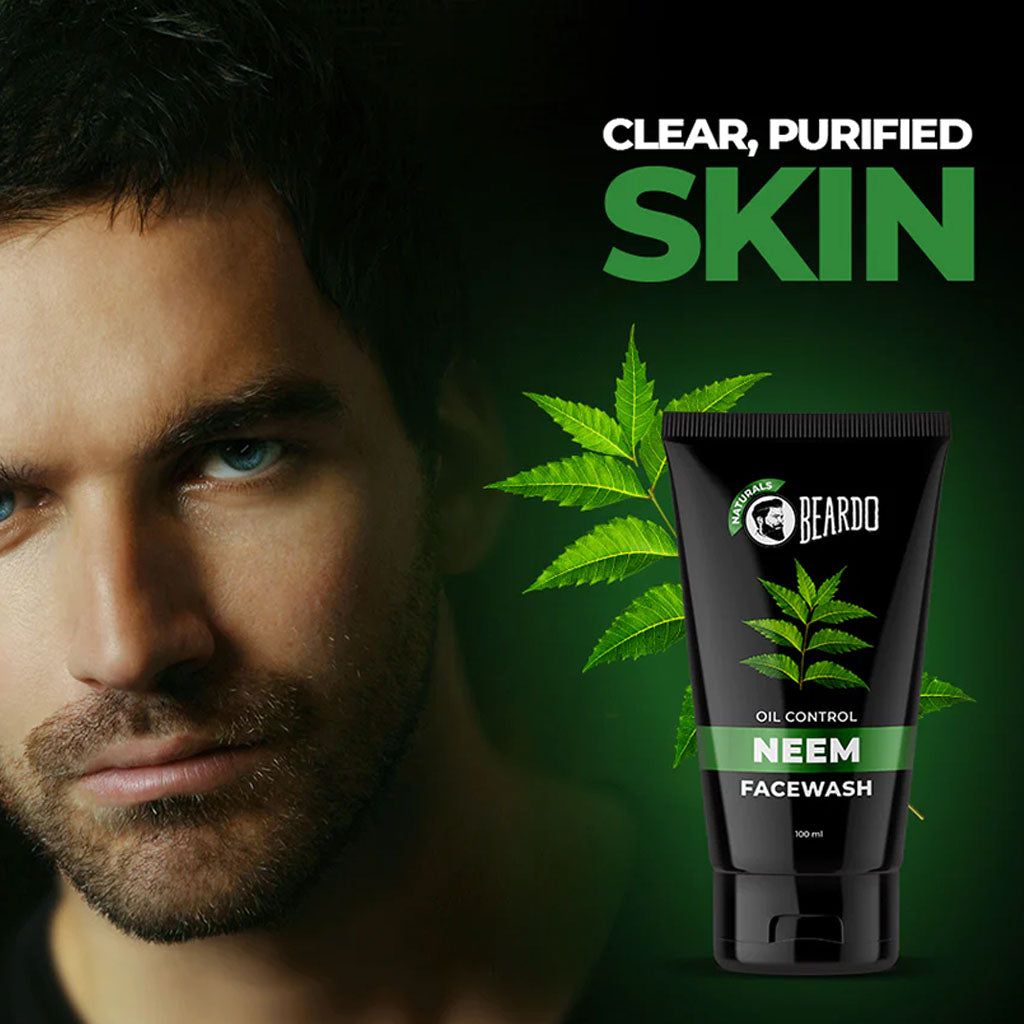 Beardo Naturals Men's Oil Control Neem Face Wash 100ml - Easy Pharmacy LLC