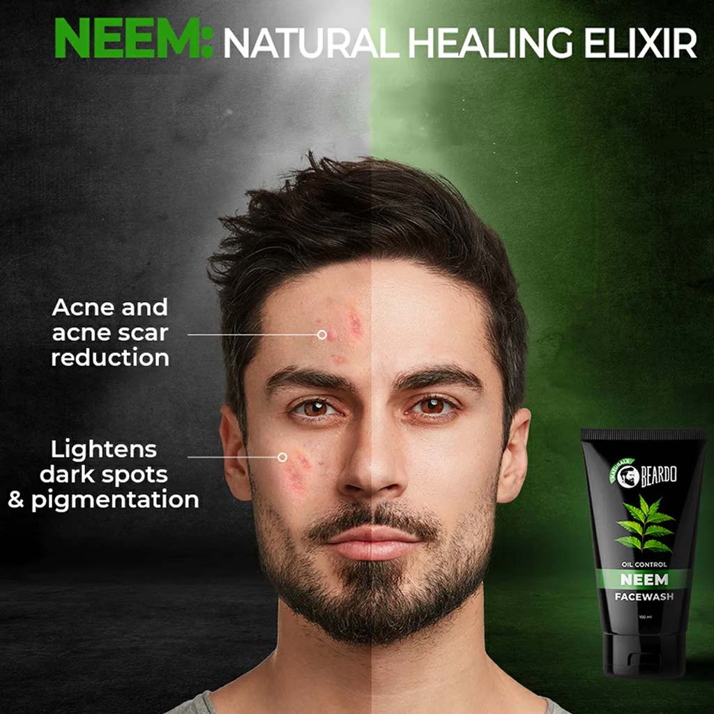 Beardo Naturals Men's Oil Control Neem Face Wash 100ml - Easy Pharmacy LLC