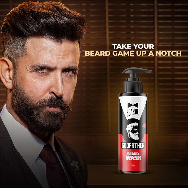 Beardo Godfather Beard Wash 100ml - Easy Pharmacy LLC