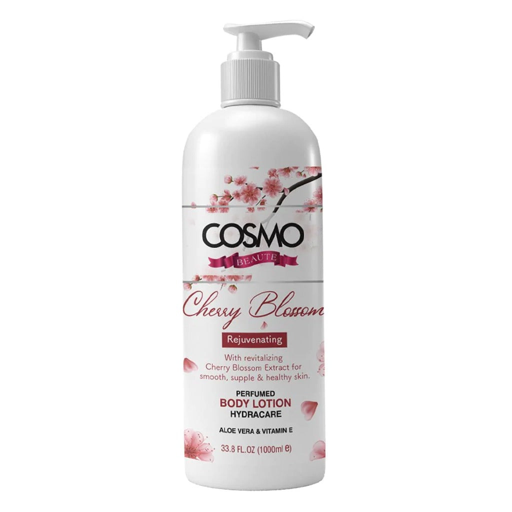 Cosmo Beaute Rejuvenating Body Lotion Cherry Blossom 1000 mL - Easy Pharmacy LLC