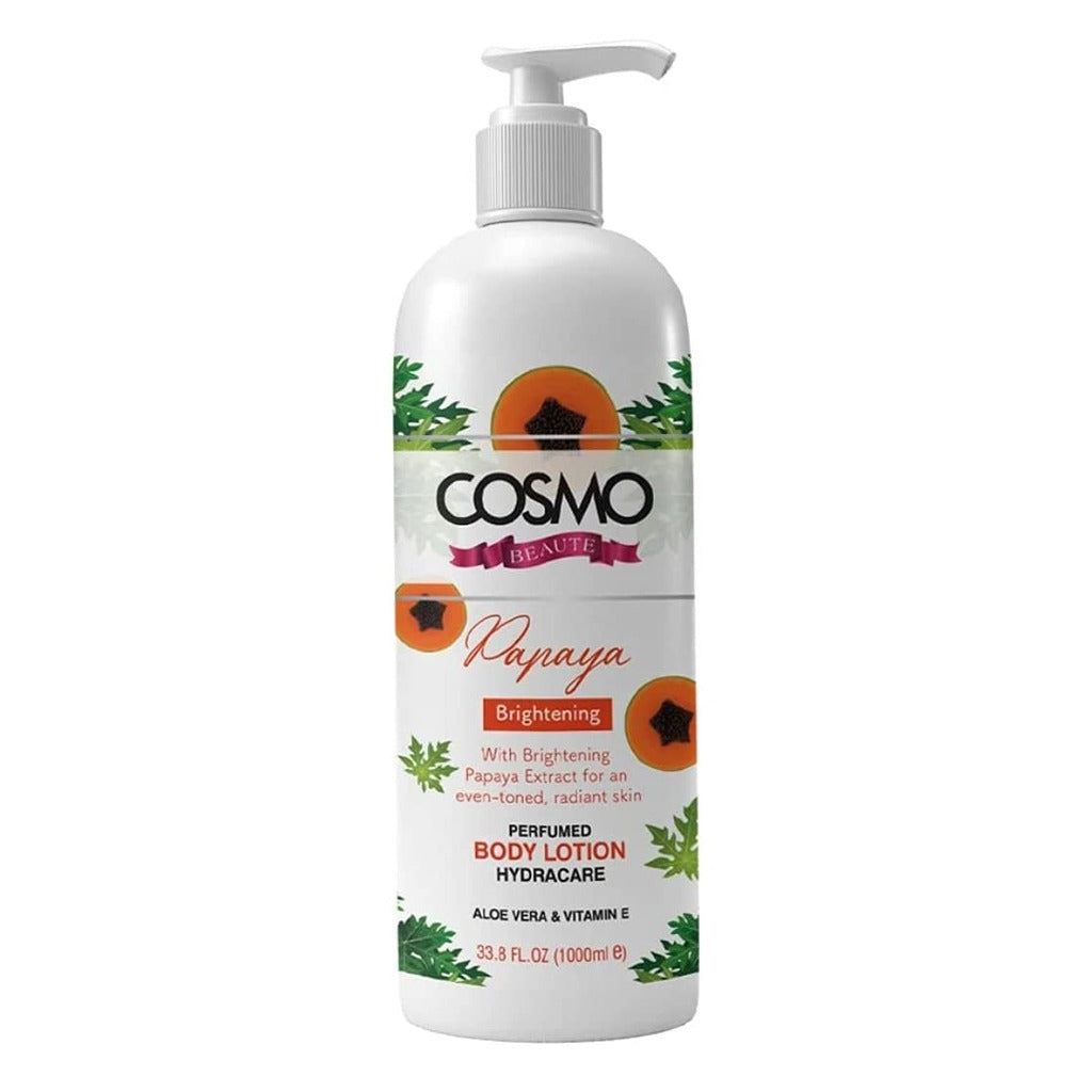 Cosmo Beaute Brightening Perfumed Body Lotion Papaya 1000 mL - Easy Pharmacy LLC