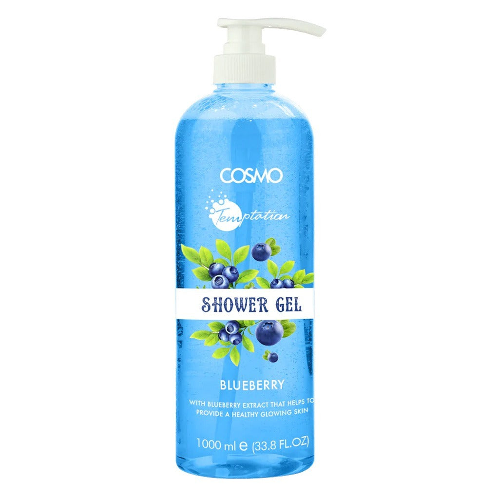 Cosmo Temptation Shower Gel French Blueberry 1000 mL - Easy Pharmacy LLC
