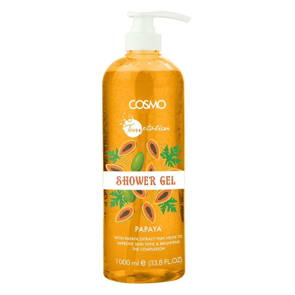Cosmo Temptation Shower Gel Papaya 1000 mL - Easy Pharmacy LLC