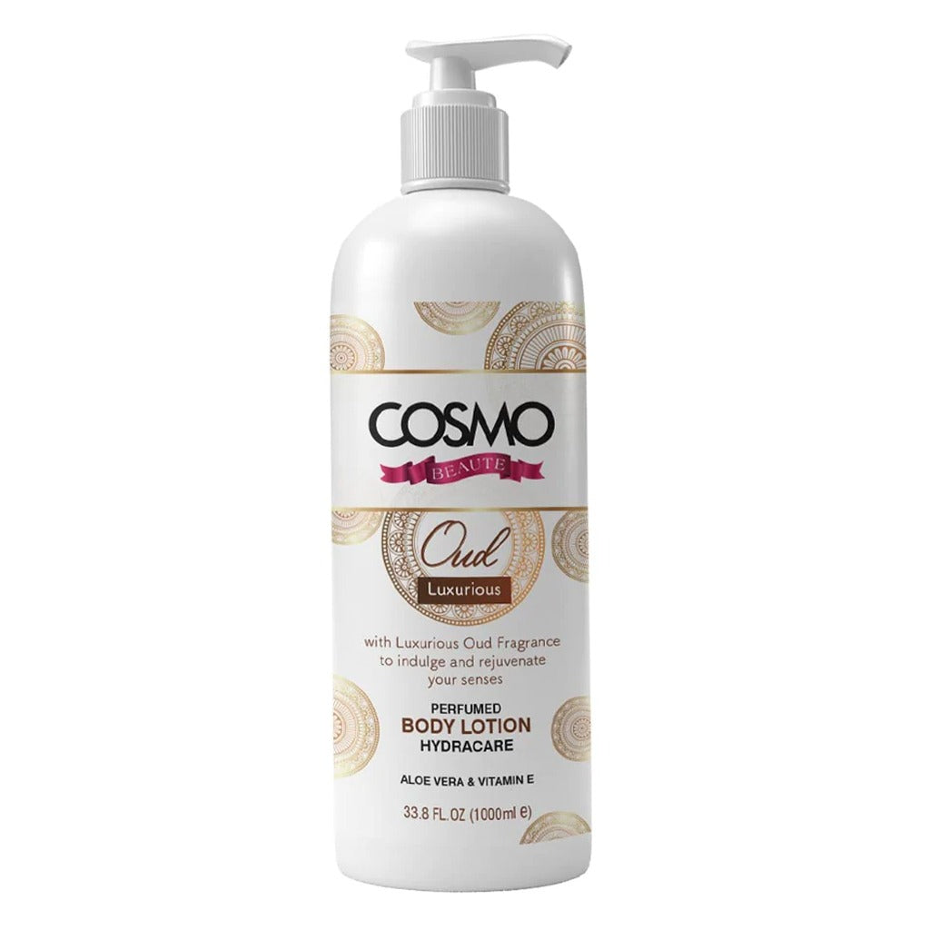Cosmo Beaute Perfumed Luxurious Body Lotion Oud 1000 mL - Easy Pharmacy LLC